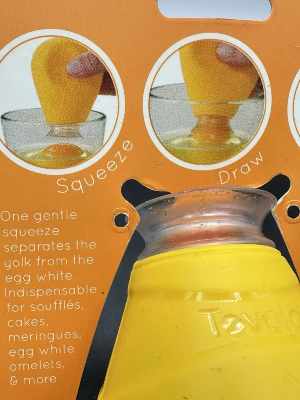 Egg Yolk Separator Silicone Squeeze Egg Separator Tool Kitchen Gadget Tovolo